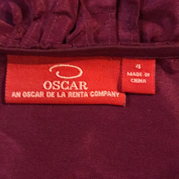 Oscar de La Renta ruffle neck blouse - Picture 3 of 5